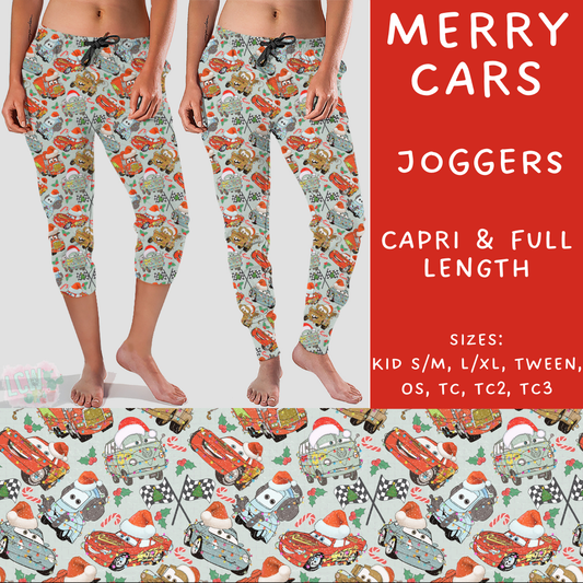 Batch #220 - Christmas Magic - Closes 10/21 - ETA late Nov - Merry Cars Full and Capri Length Joggers